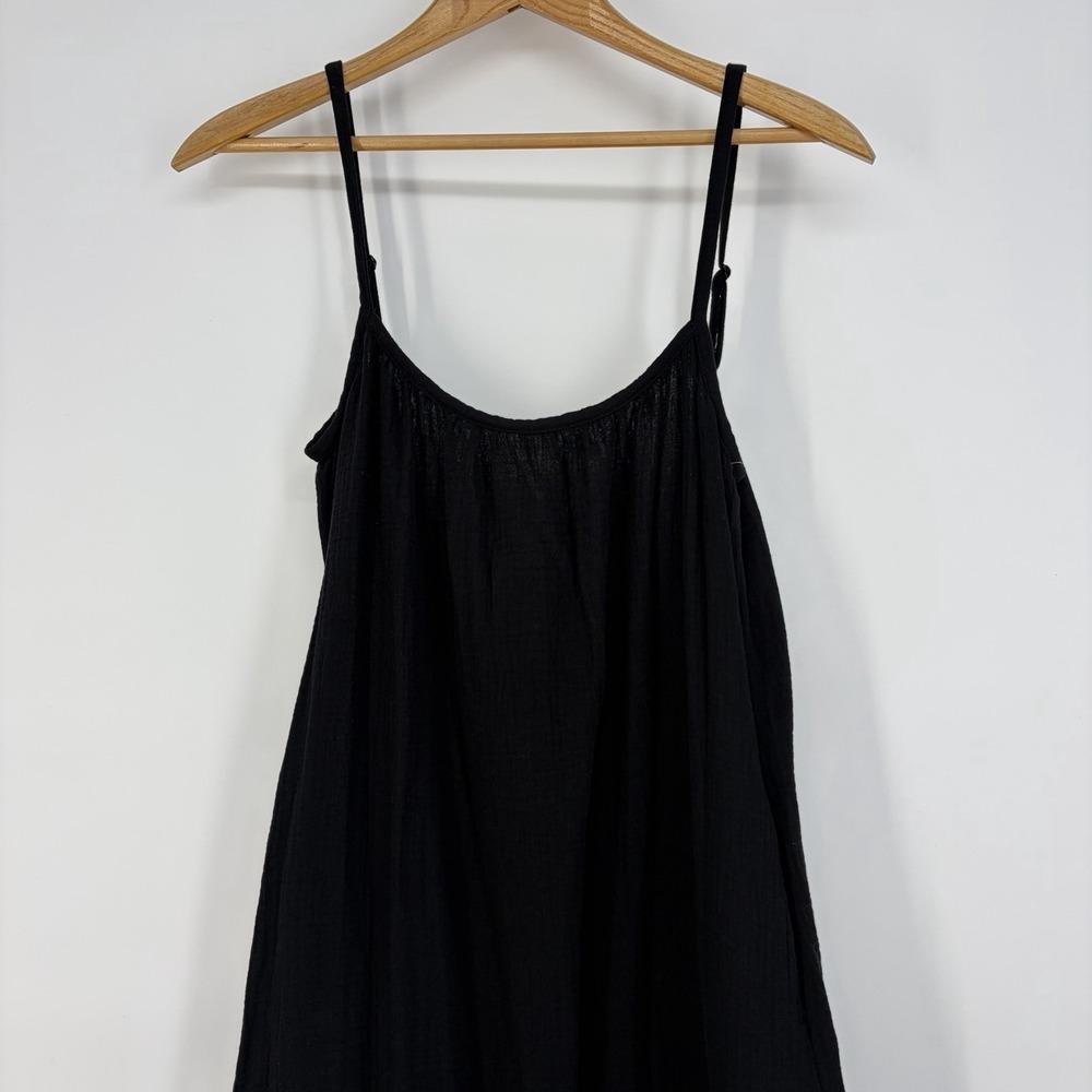 NWT $128 MSRP Sol Angeles Gauzy Maxi Dress Black XS/S Beach Travel Boho Staple - Picture 4 of 10